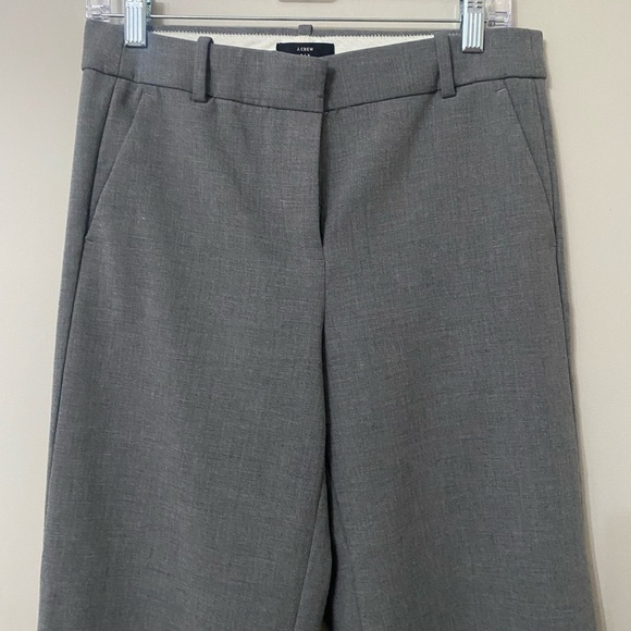 J. Crew 365 Gray Cropped Wide Leg Trousers Career Pants - Picture 7 of 7